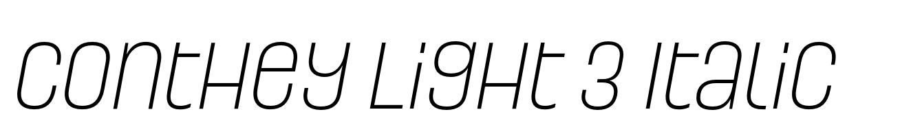 Conthey Light 3 Italic